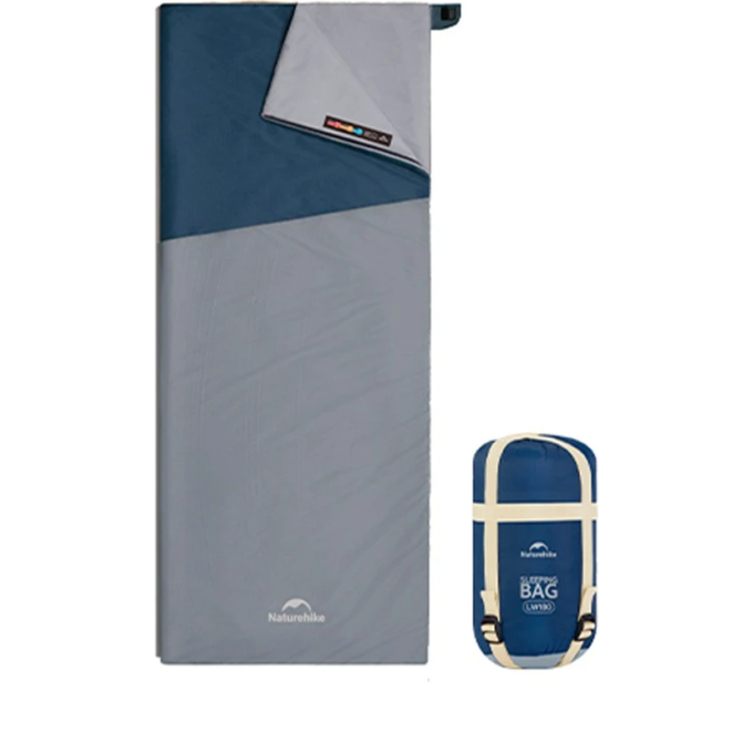 Спальный мешок NATUREHIKE SUNNY DAY PL01 CNK2550WS026 LW180, синий с голубым, размер XL 6977465868602